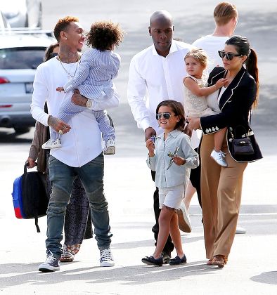 The Kardashians arriving at Calvary Community Church, Los Angeles, America - 05 Apr 2015