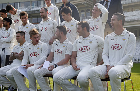 LV County Championship 2015 Division Two Surrey CCC Photocall The Oval, London, United Kingdom - 9 Apr 2015