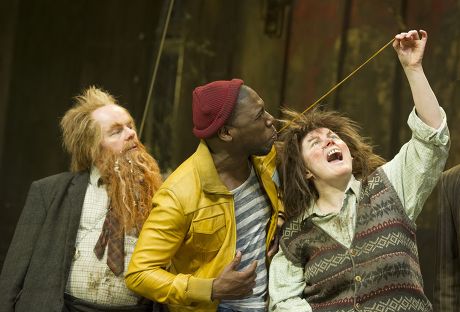 'The Twits' by Roald Dahl. Play performed at the Royal Court Theatre, London, UK, 11 Apr 2015