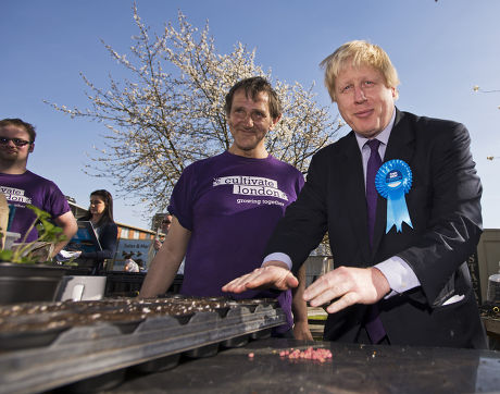 Boris Johnson Campaigning in Acton, London, Britain - 14 Apr 2015