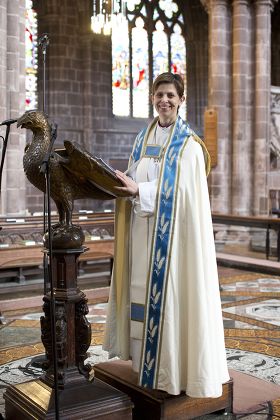 Bishop Libby Lane at Chester Cathedral, Britain - 04 Apr 2015
