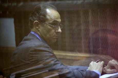 The retrial of Gamal and Alaa Mubarak, Cairo, Egypt - 16 Apr 2015