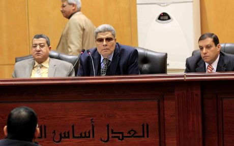 The retrial of Gamal and Alaa Mubarak, Cairo, Egypt - 16 Apr 2015