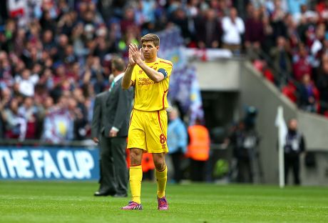 Steven Gerrard Liverpool Shows Look Dejection Editorial Stock Photo