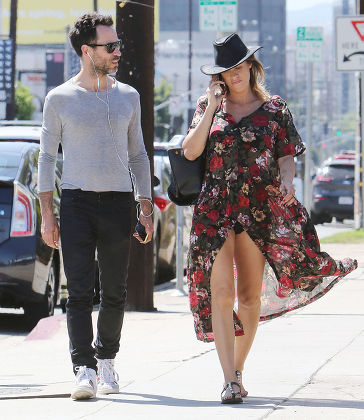Elisabetta Canalis and Brian Perri out and about, Los Angeles, America - 17 Apr 2015
