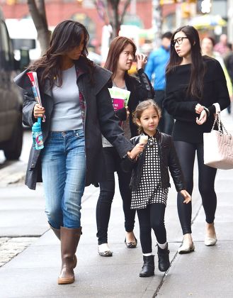 Padma Lakshmi out and about, New York, America - 22 Apr 2015