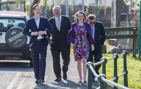 Nick Clegg on Liberal Democrat general election campaign visit to Talgarth, Brecon, Wales, Britain - 23 Apr 2015