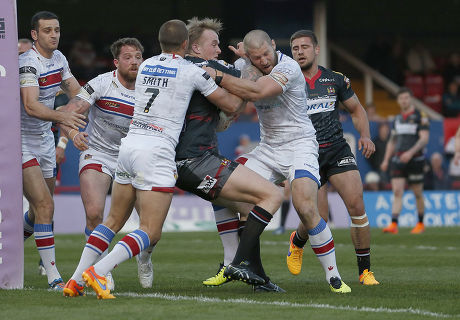 Wakefield Wildcats v Wigan Warriors, First Utility Super League, Rugby League, The Rapid Solicitors Stadium, Britain - 23 Apr 2015