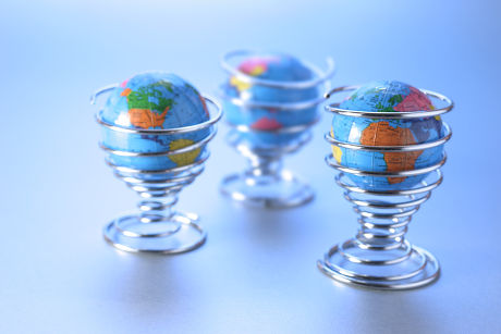 Miniature Globes Egg Cups Editorial Stock Photo - Stock Image ...