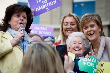 Nicola Sturgeon launches the SNP's women's pledge during general election campaigning, Glasgow, Scotland, Britain - 25 Apr 2015