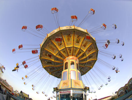 Chairoplane Roundabout Swing Cannstatter Volksfest Fair Editorial Stock ...