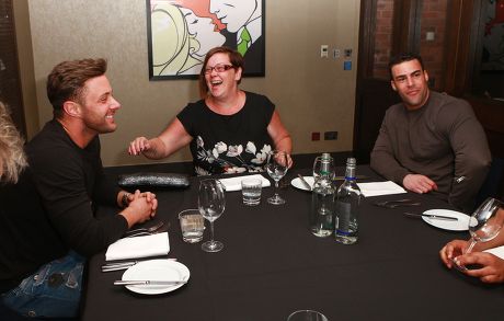 Deirdre Kelly, Ricci Guarnaccio, Jay Gardner have dinner at the Malmaison Hotel, Birmingham, Britain - 27 Apr 2015