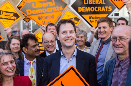 Liberal Democrat general election campaigning, Bath, Somerset, Britain - 06 Apr 2015