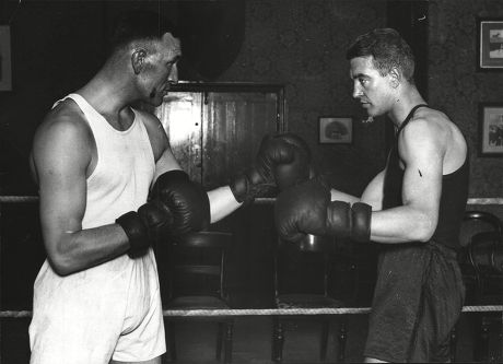 Charlie Smith The Deptford Heavyweight Boxer (left) And Dave Forbes. Box 553.