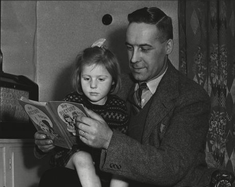 Constable Andrew H. Cruickshank Of Glasgow City Police Who Has Been Awarded The B.e.m. Pictured At Home With His Daughter Jean. Box 553.