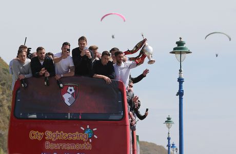 Bournemouth Players Celebrate During Open Top Editorial Stock Photo ...