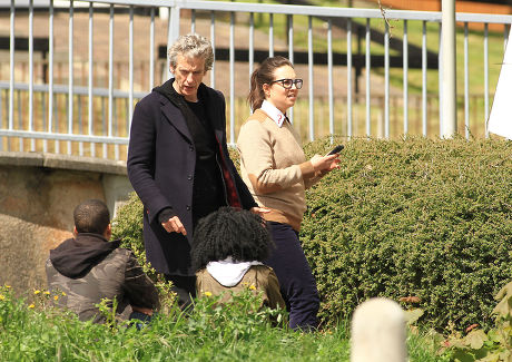 'Doctor Who' TV show on set filming, Cardiff, Wales, Britain - 09 May 2015