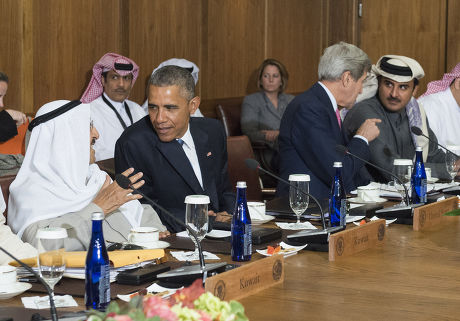 Barack Obama hosts Gulf Cooperation Council working lunch at Camp David, Maryland, America - 14 May 2015