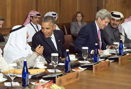Barack Obama hosts Gulf Cooperation Council working lunch at Camp David, Maryland, America - 14 May 2015