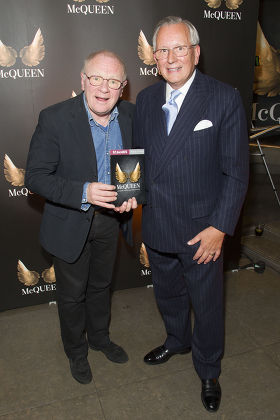 David Shaw-Parker (Mr Hitchcock) and John Hitchcock attend the after party for press night at St James Theatre
