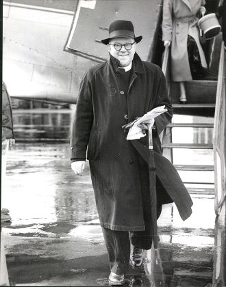 Father Maddox Seen When He Arrived In Luxembourg To Attend The Wedding Of Prince Jean Of Luxembourg And Princess Josephine Charlotte Of Belgium. Father Maddox Was The Housemaster Of Prince Jean When He Attended A School At York. Box 0560 110515 00359