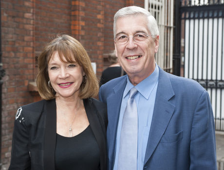 Tribute To Actor Bill Pertwee At A Memorial In London. Jeffrey Holland And Wife Judy Buxton. Picture David Parker 14.5.14.