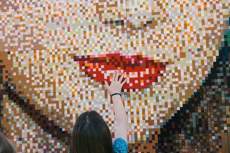 Giant Lego Mosaic of 'Celebrity Best Friend' Taylor Swift Revealed at Legoland, Windsor, Britain - 25 May 2015