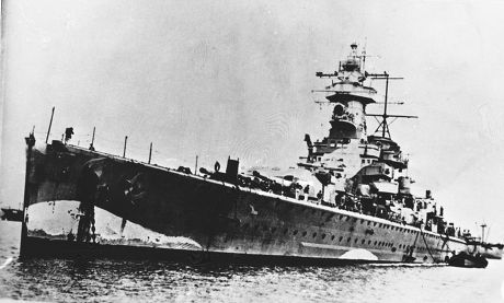 German Warship Graf Spee During Battle Editorial Stock Photo - Stock ...