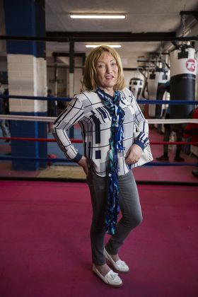 Kellie Maloney at a Boxing Gym in Birmingham, Britain - 07 May 2015