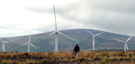 Crystal Rig Windfarm Near Dunbar Scotlands Editorial Stock Photo ...