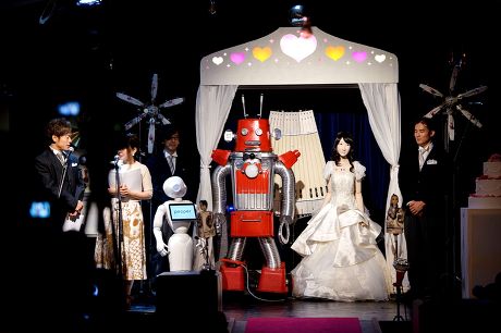 'Robo-kon' marriage ceremony, First robot wedding, Tokyo, Japan - 27 Jun 2015