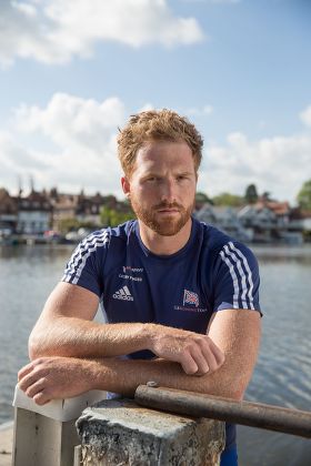 British Olympic rower Will Satch at Leander Rowing Club in Henley, Britain - 18 May 2015