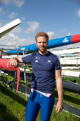 British Olympic rower Will Satch at Leander Rowing Club in Henley, Britain - 18 May 2015
