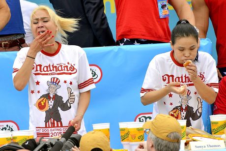 99th Annual Nathan's Hot Dog Eating Contest, New York, America - 04 Jul 2015
