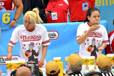 99th Annual Nathan's Hot Dog Eating Contest, New York, America - 04 Jul 2015