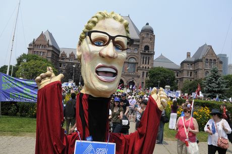 Jobs, Justice and Climate Rally in Toronto, Canada - 05 Jul 2015
