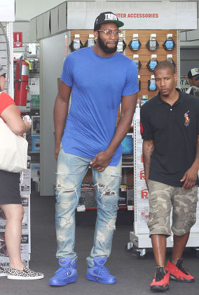 Andre Drummond out and about, Los Angles, America - 05 Jul 2015