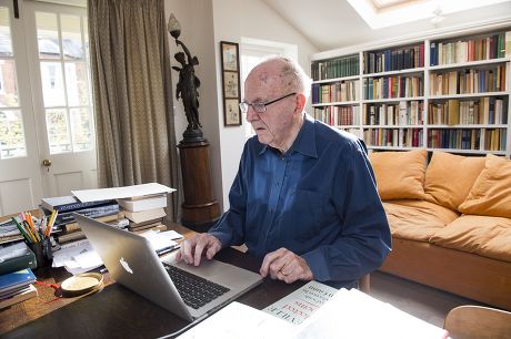 Clive James at home, Cambridge, Britain - 17 Apr 2015