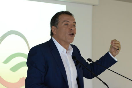 Stavros Theodorakis holds a To Potami press conference, Athens, Greece - 21 Jul 2015