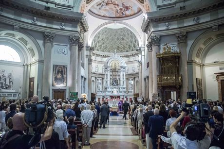 Funeral of Elio Fiorucci, Milan, Italy - 22 Jul 2015