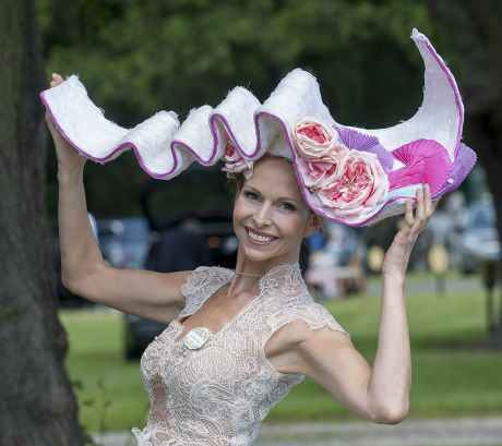 Anneka Tanaka-svenska With Her Hat On The First Day Of Royal Ascot. Picture David Parker 17.6.14 Reporter Claire Ellicott.