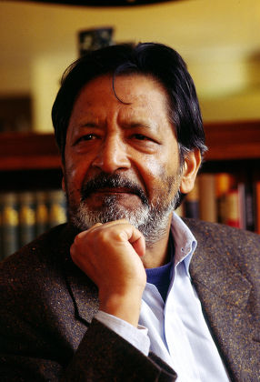 AUTHOR V S NAIPAUL IN HIS LONDON APARTMENT, BRITAIN - 07 APR 1994