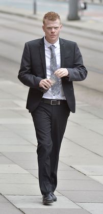 Jordan Higgins Son Of Late Snooker Player Alex Higgins Appears At Manchester Minshull St. Crown Court Charged With Robbery. (pleads Not Guilty. Next Hearing Oct 23rd With Trial Start Date March 25th 2015). Pic Bruce Adams / Copy Manchester - 7/8/14.