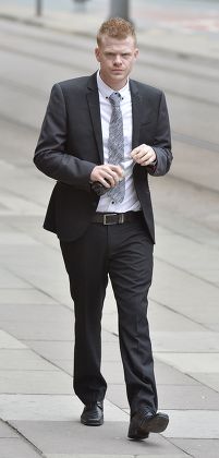 Jordan Higgins Son Of Late Snooker Player Alex Higgins Appears At Manchester Minshull St. Crown Court Charged With Robbery. (pleads Not Guilty. Next Hearing Oct 23rd With Trial Start Date March 25th 2015). Pic Bruce Adams / Copy Manchester - 7/8/14.