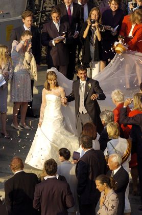 Bride Andrea Meszros Groom Carlo Ponti Editorial Stock Photo - Stock