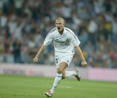 David Beckham Celebrating Scoring Goal Editorial Stock Photo - Stock ...