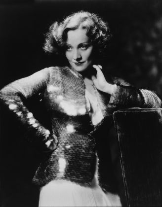 Marlene Dietrich Publicity Portrait Onset Film Editorial Stock Photo