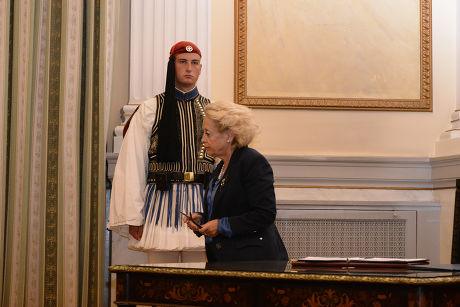 Government swearing-in ceremony, Presidential Palace, Athens, Greece - 28 Aug 2015