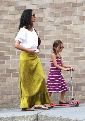 Padma Lakshmi out and about, New York, America - 29 Aug 2015