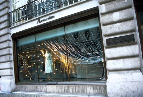 Aquascutum Shop Window Regent Street London Foto de stock de